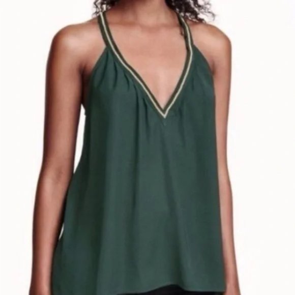 H&M Tops - H & M Conscious Collection Racerback Tank Size 4 Green Festival Date Night